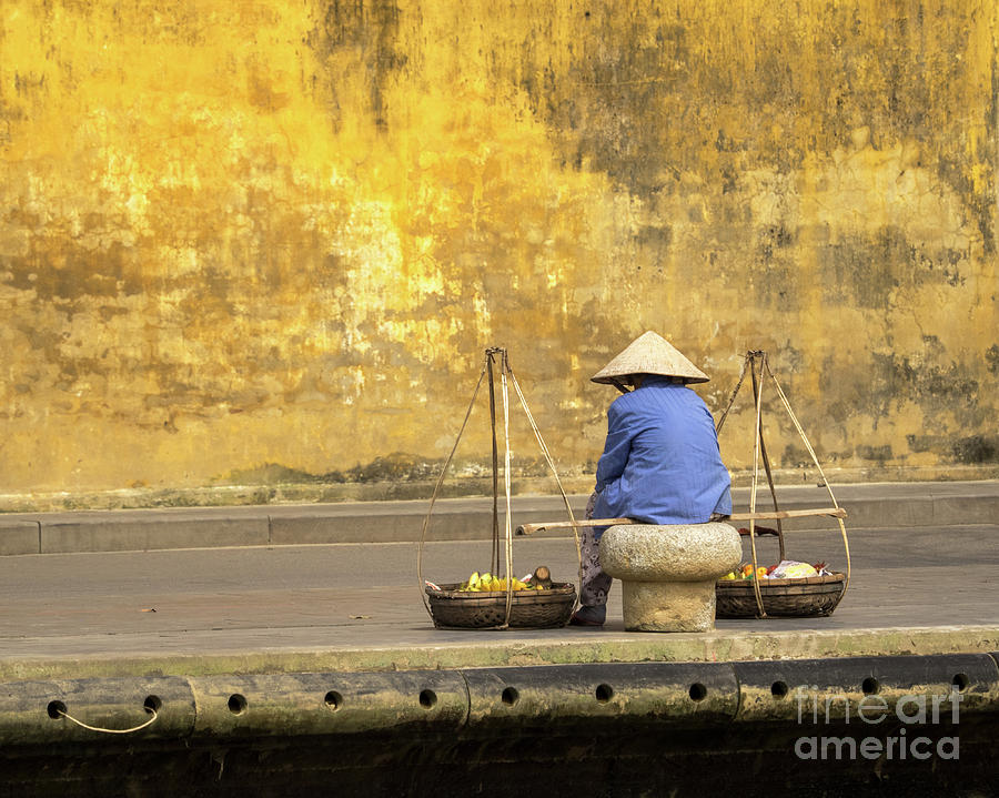 Hoi An Tan Ky Wall Hawker 20 Photograph by Rick Piper Photography