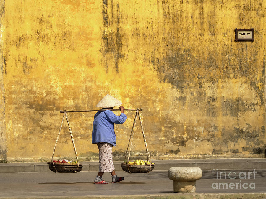 Hoi An Tan Ky Wall Hawker 21 Photograph by Rick Piper Photography