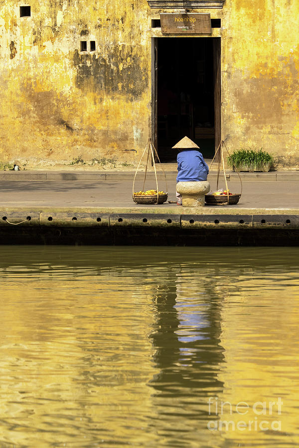 Hoi An Tan Ky Wall Hawker 22 Photograph by Rick Piper Photography