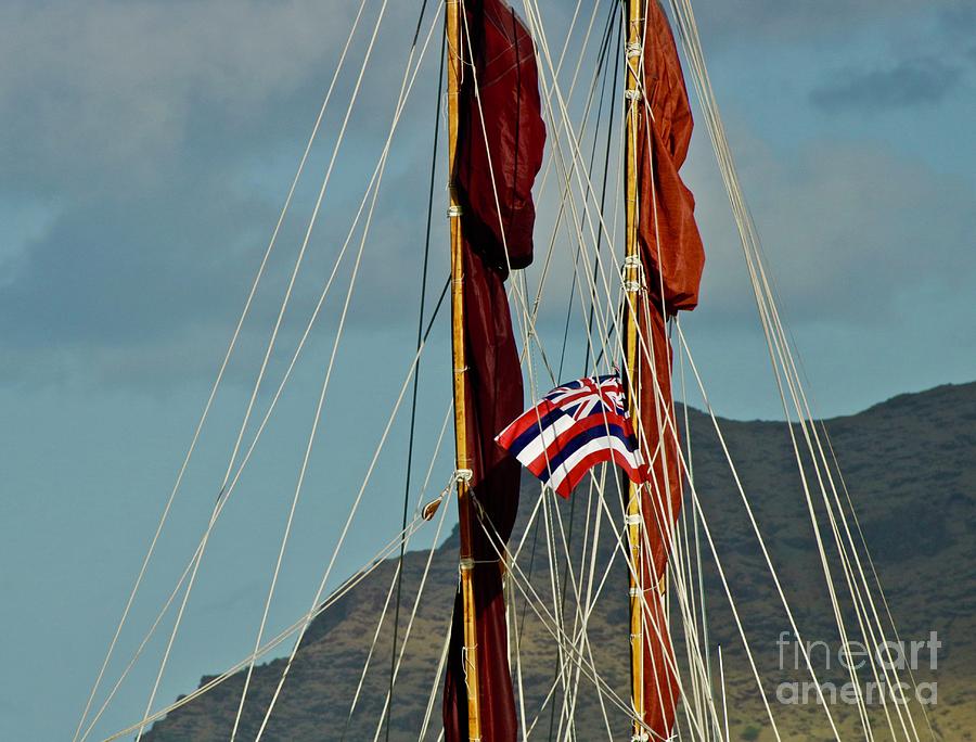 Hokulea Hawaiian Flag Photograph by Craig Wood