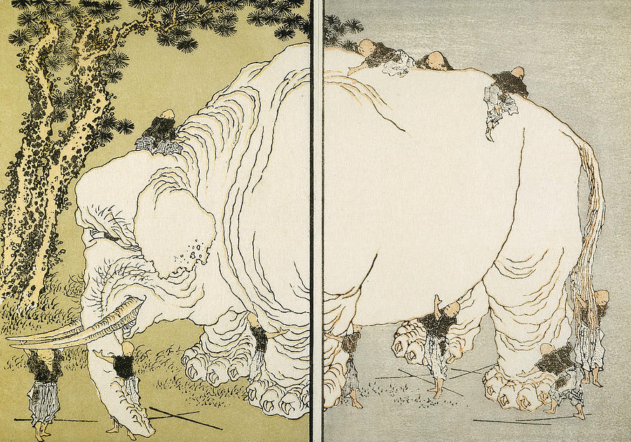 Hokusai: Elephant Photograph by Granger