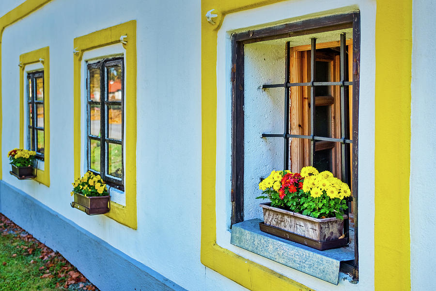 Holasovice Windows - Czechia Photograph by Stuart Litoff