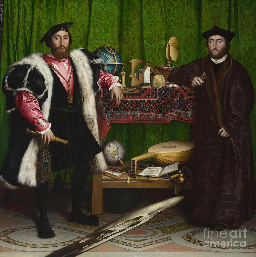 Holbein, Ambassadors, 1533 Painting by Granger