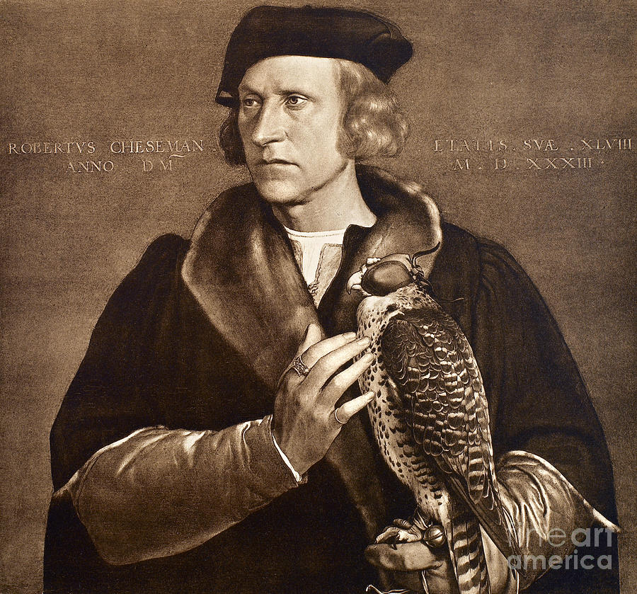 Falconer, 1533 Painting by Hans Holbein the younger