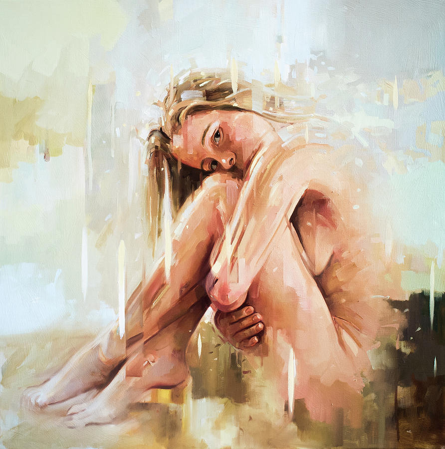 Nude Painting - Hold me by Johnny Morant.