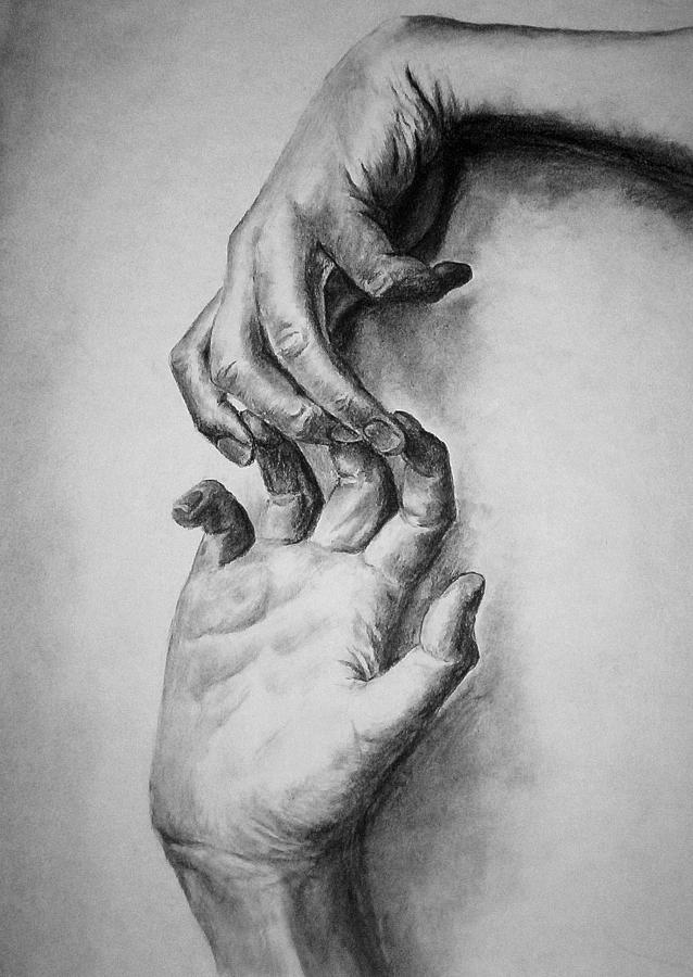 Hold On Drawing by Rachel Bochnia