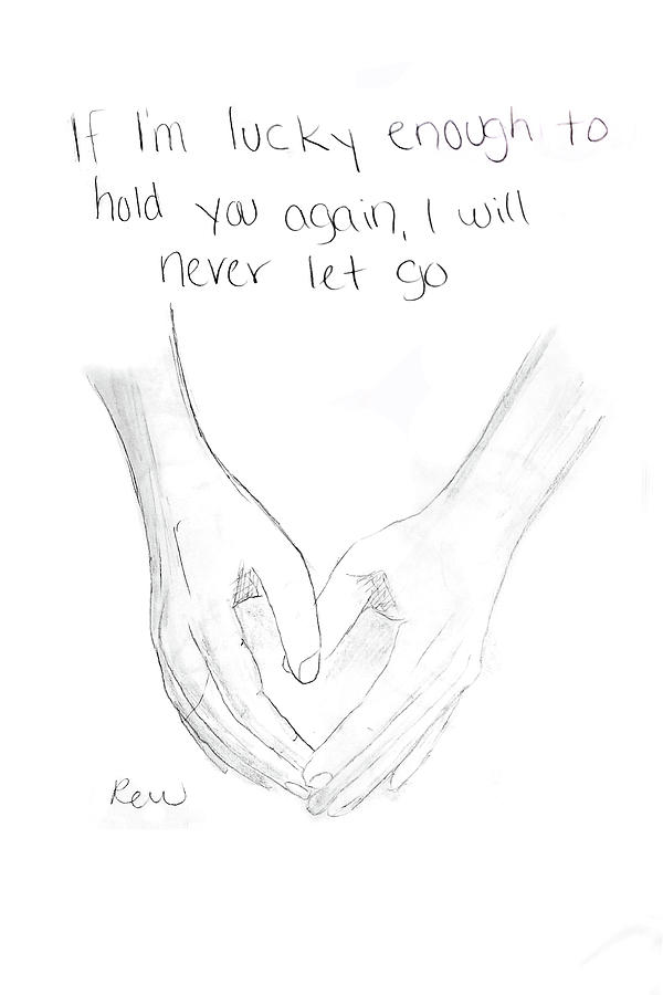 Hold you again Drawing by Rebecca Wood