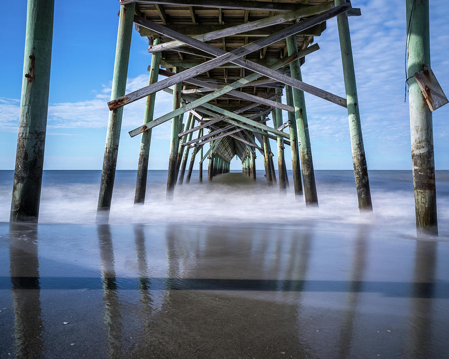 Pier Photograph - Holden Beach Pier by Michael Thomas