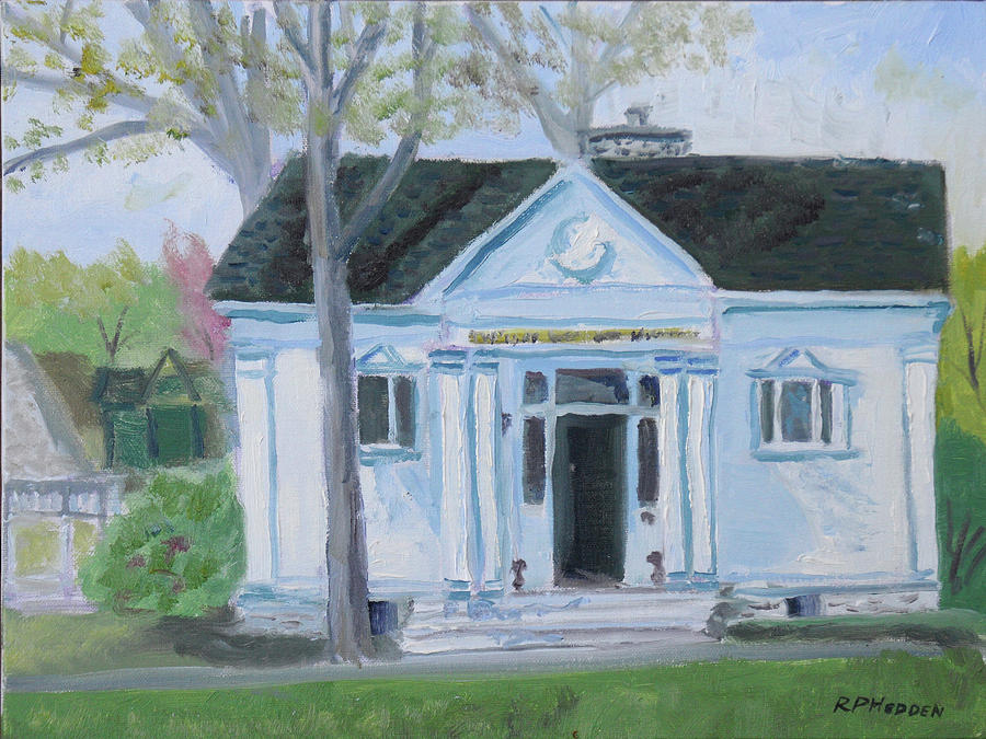 Thousand Island Park Painting - Holden Library Thousand Islands Park by Robert P Hedden