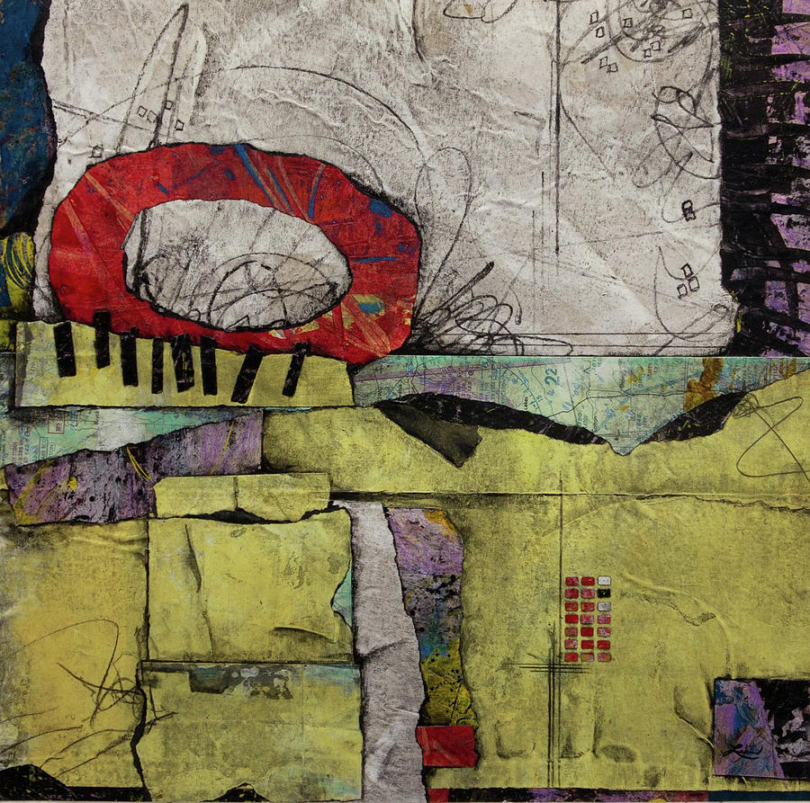 Abstract Mixed Media - Holding Space by Laura Lein-Svencner