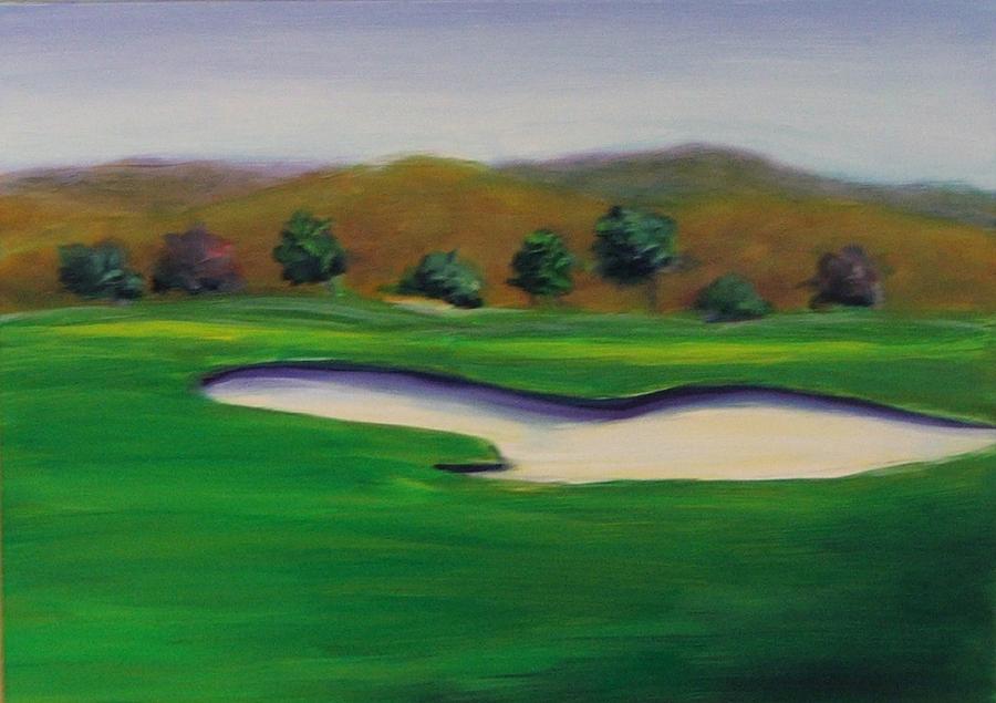 Hole 1 Great Beginnings Painting by Shannon Grissom