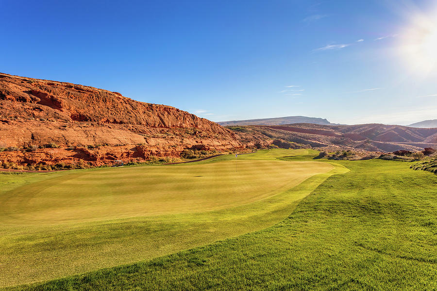 Hole 12 at Sand Hollow Golf Course Photograph by Mike Centioli