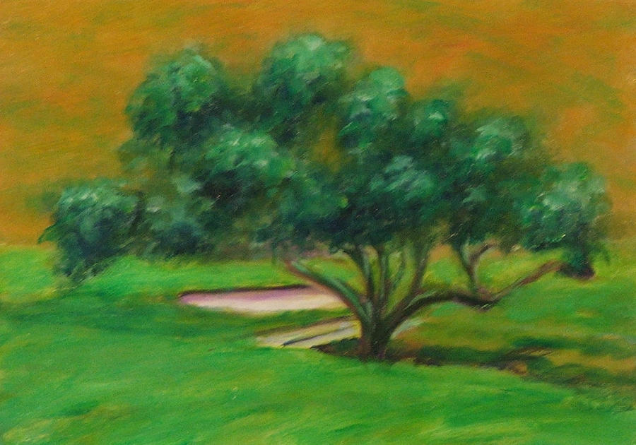 Hole 14 Split The Difference Painting by Shannon Grissom
