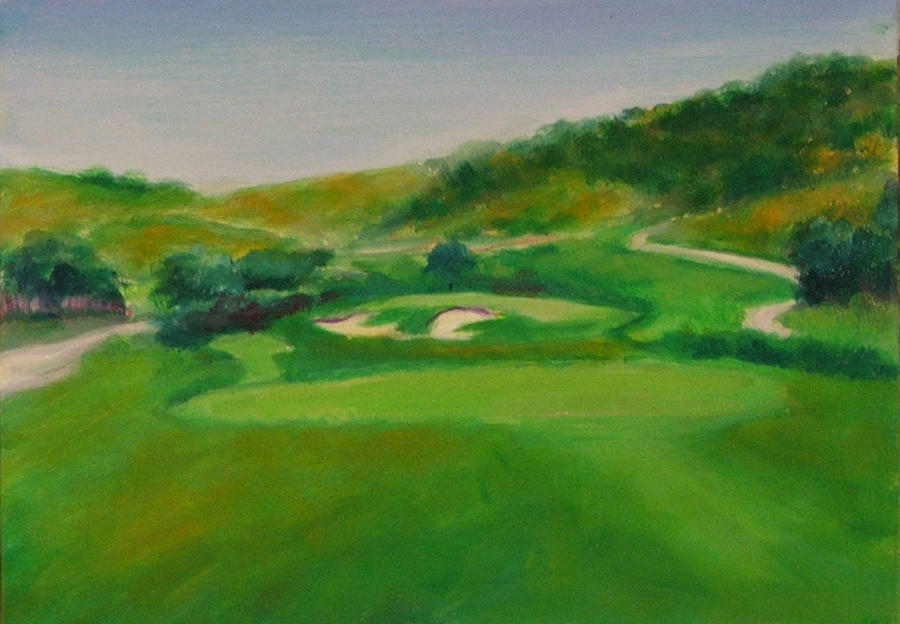Hole 16 Kipps Wild Ride Painting by Shannon Grissom