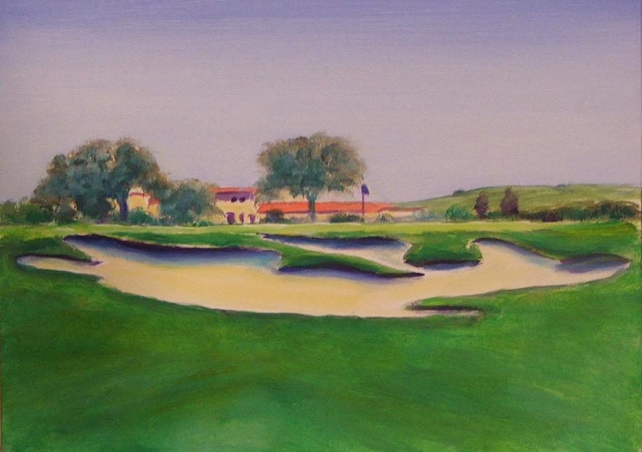 Hole 18 Safe Passage Painting by Shannon Grissom