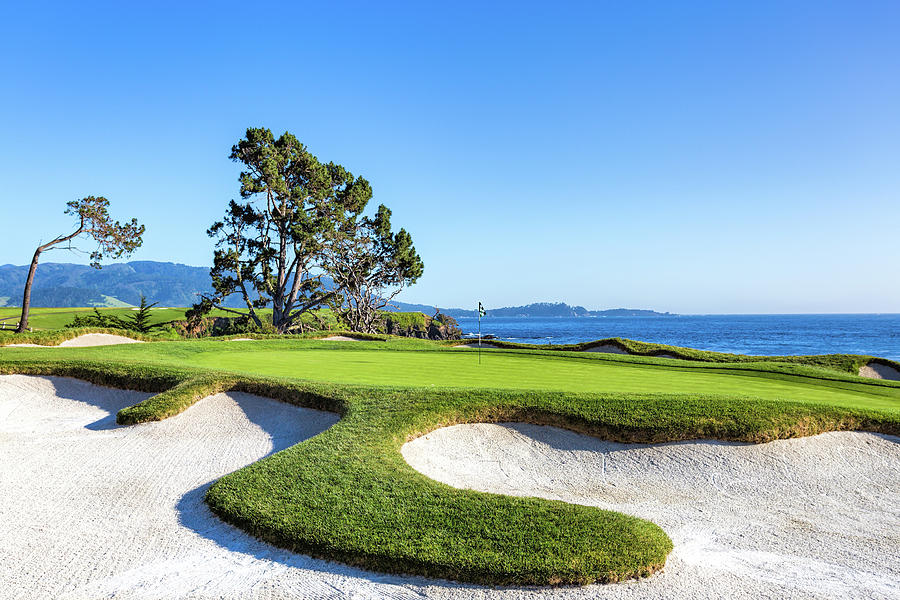 Hole 4 Pebble Beach Golf Course Photograph by Mike Centioli