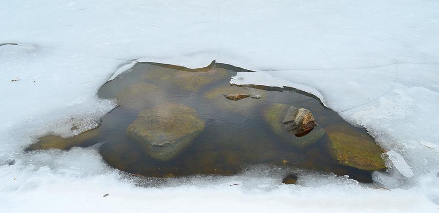 Hole In The Ice Photograph by Lyle Crump
