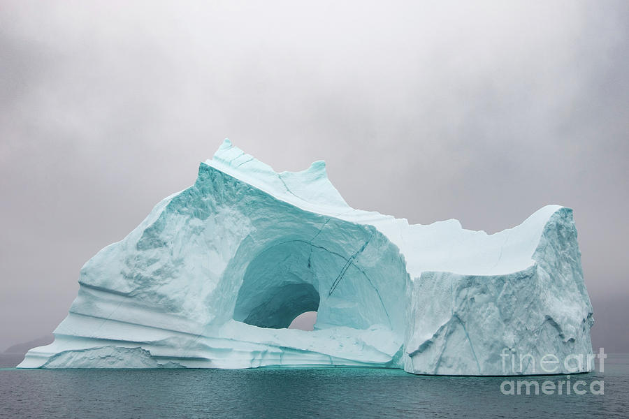 Greenland Photograph - Hole in the ice by Rudy De Maeyer