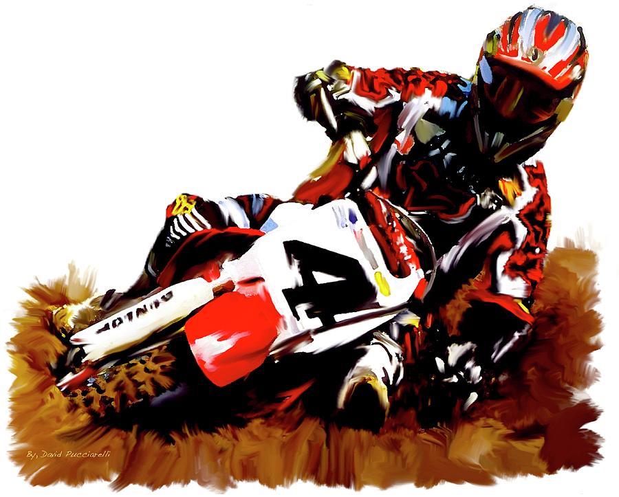 Ricky Carmichael II  Painting by Iconic Images Art Gallery David Pucciarelli