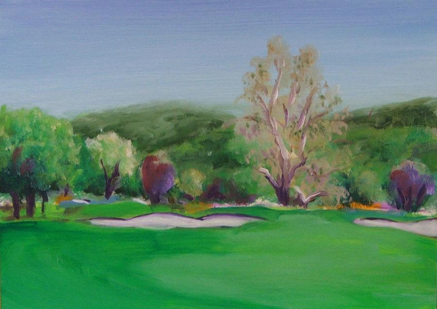 Hole12 Ohlone Ridge Painting by Shannon Grissom
