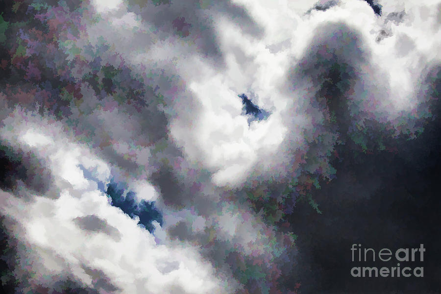 Holes in Clouds Digital Art by Rick Bragan