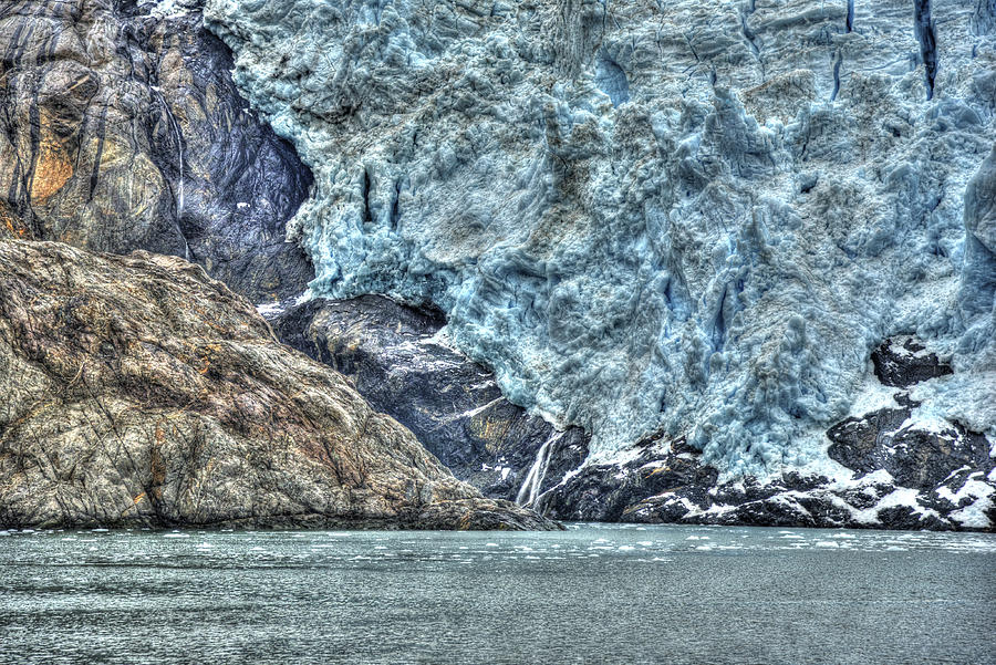 Holgate Glacier HDR Photograph by Richard J Cassato