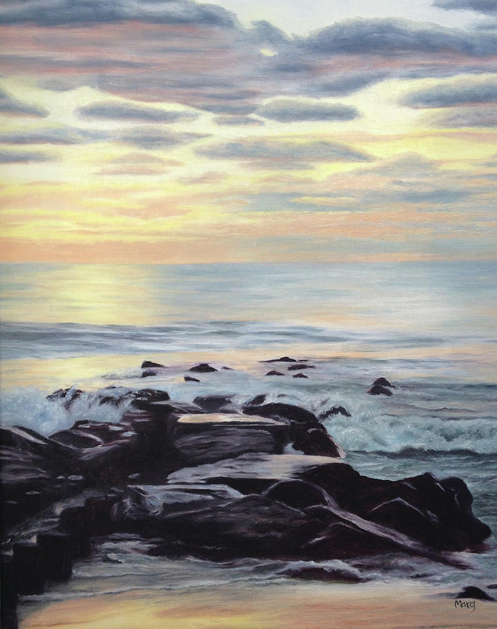 Holgate Sunrise 1 Painting by Marg Wolf