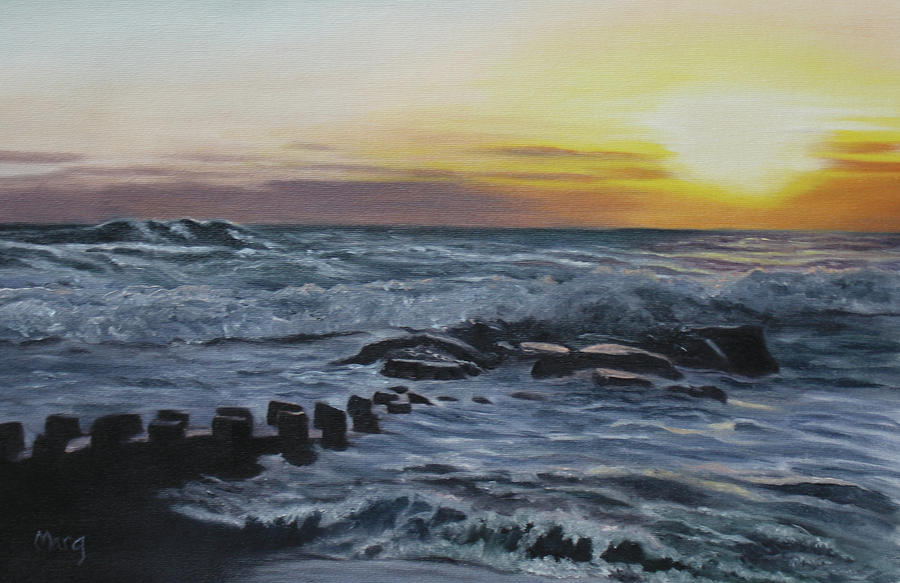 Holgate Sunrise 2 Painting by Marg Wolf