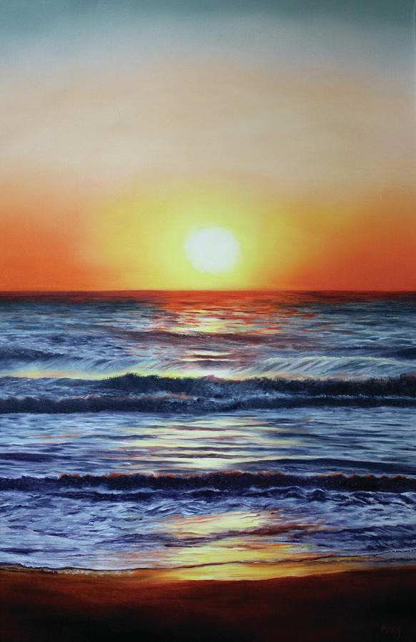 Holgate Sunrise 5 Painting by Marg Wolf