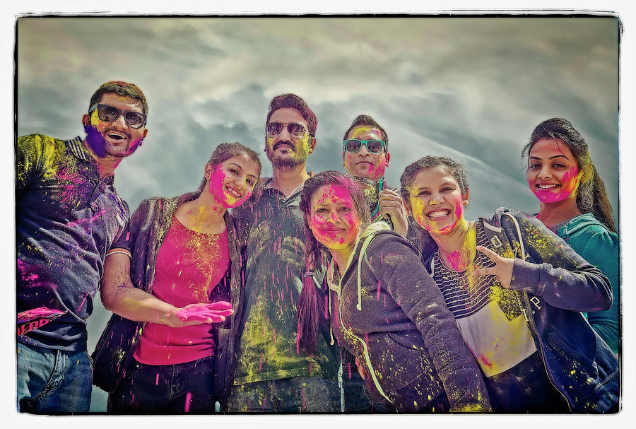 Holi #11 Photograph by Jerry Golab