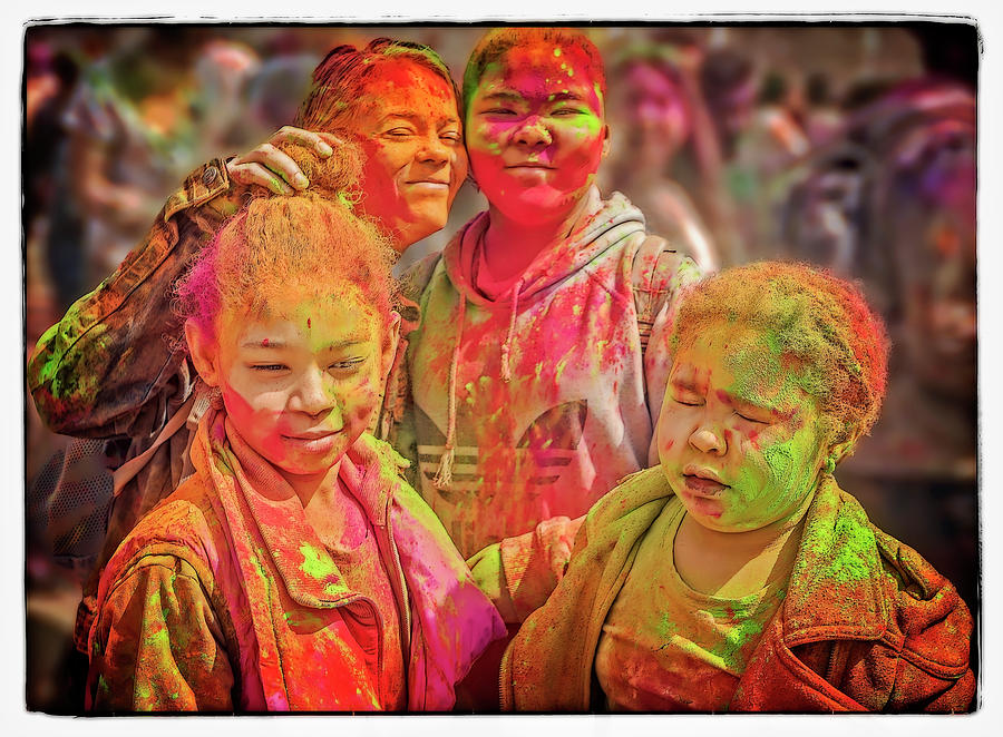 Holi #14 Photograph by Jerry Golab