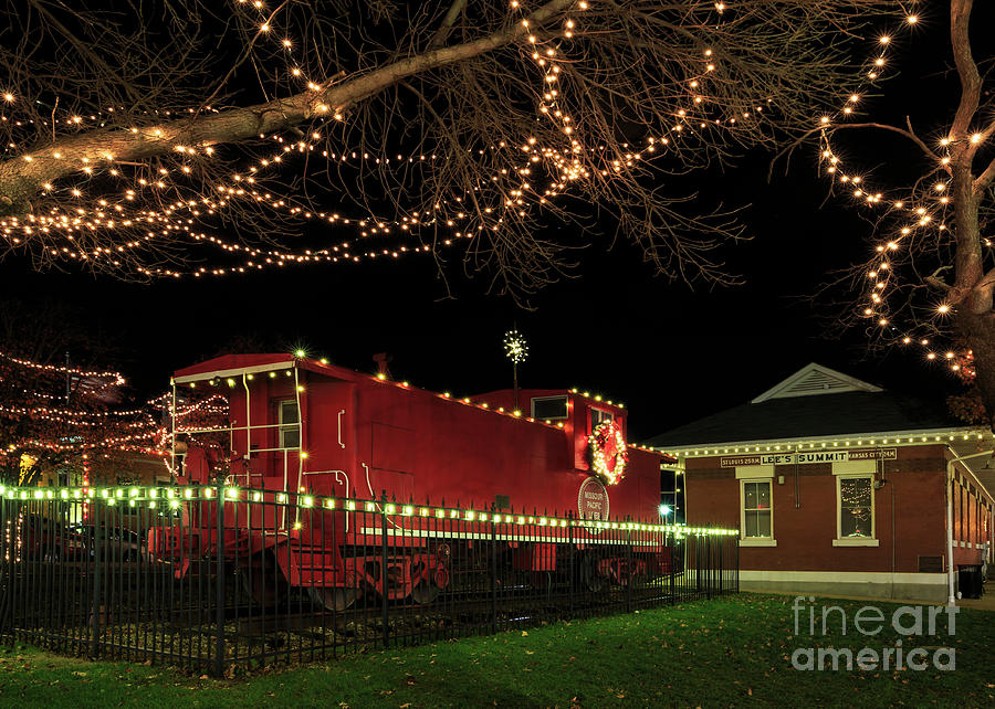 Holiday Caboose Photograph by Dennis Hedberg