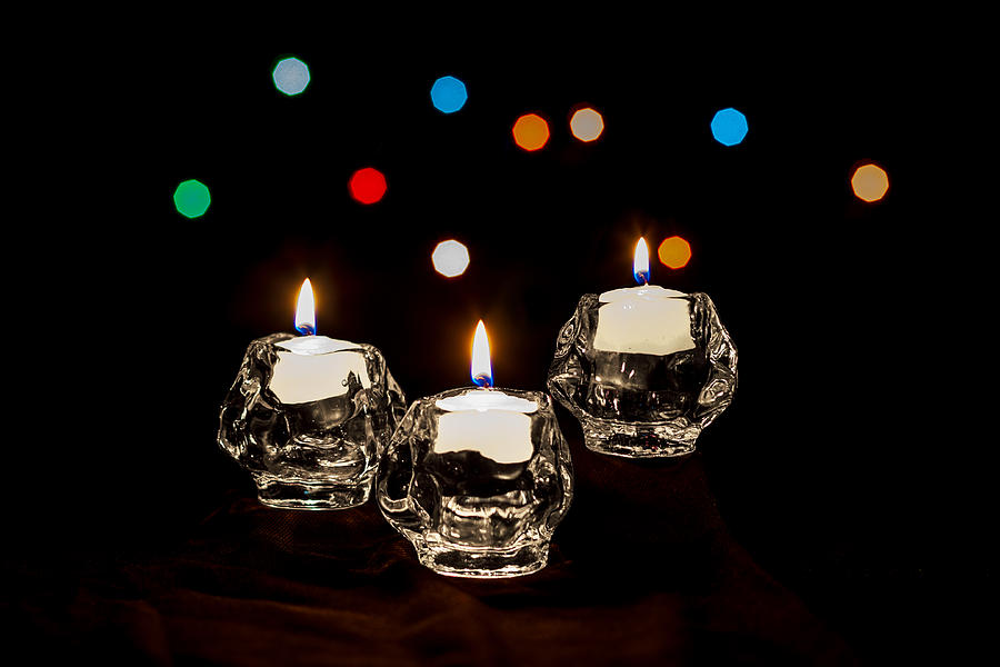 Holiday Candles Photograph by Ed Clark