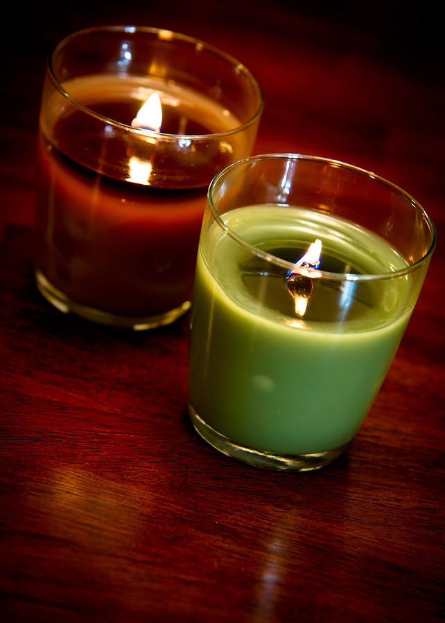 Holiday Candles Photograph by Edward Myers