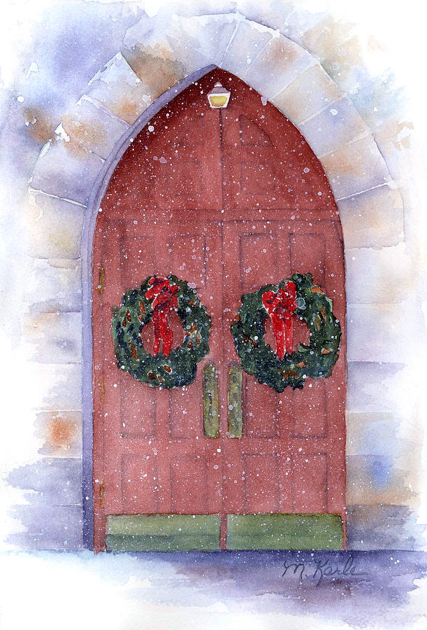 Holiday Chapel Painting by Marsha Karle