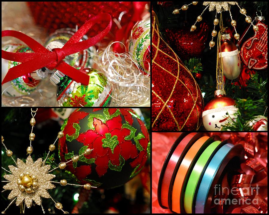 Holiday Decorations Collage  Photograph by Nancy Mueller