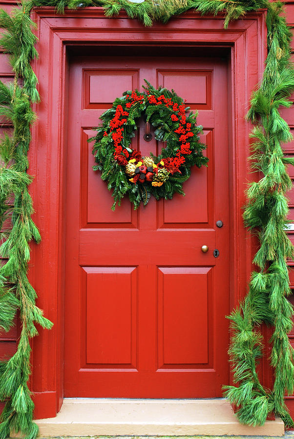 Holiday Door Photograph by James Kirkikis