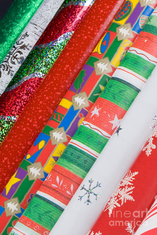 Holiday Gift Wrap Paper Photograph by Anthony Totah