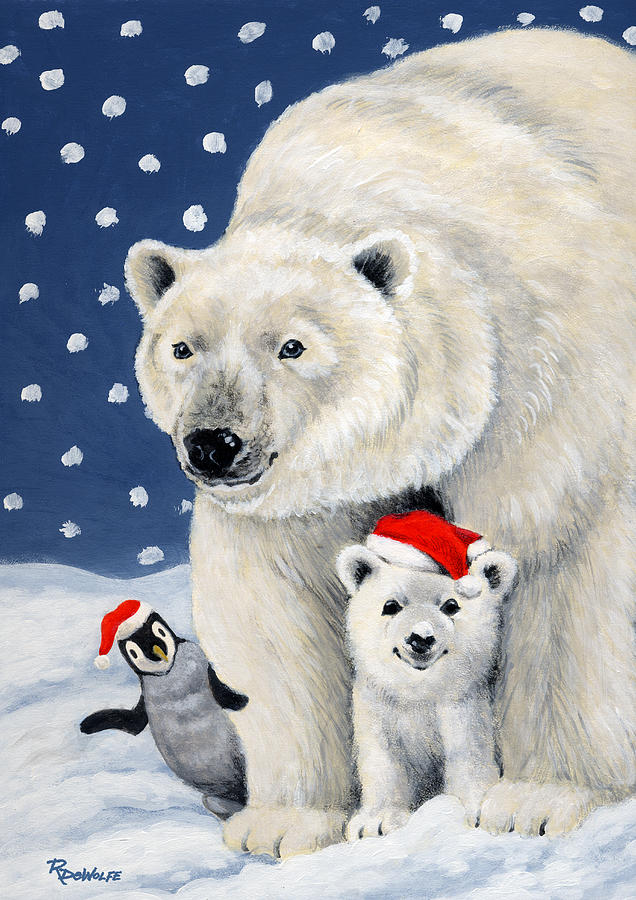 Holiday Greetings Painting by Richard De Wolfe