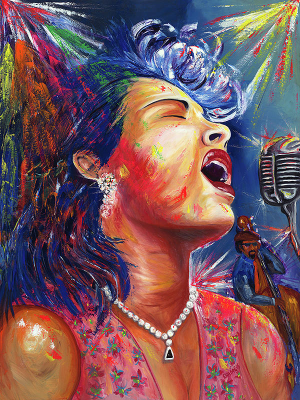 Billie Holiday Painting - Holiday by Lawrence Childress