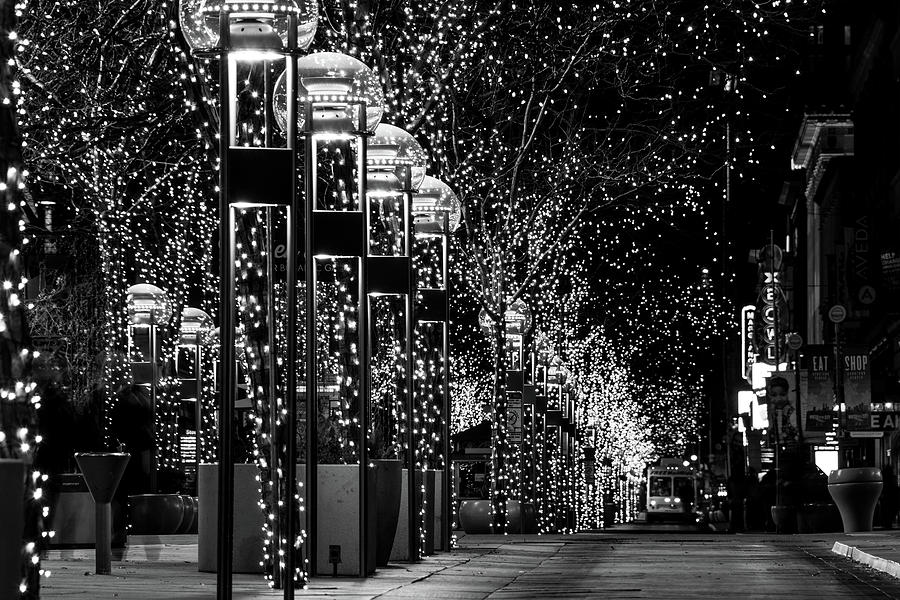 Holiday Lights - 16th Street Mall Photograph by Stephen Holst