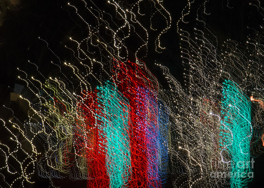 Holiday LIghts in Abstract Photograph by Marianne Jensen