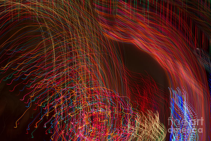 Holiday Lights in Motion Photograph by Marianne Jensen