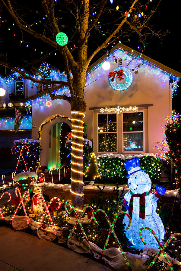 Holiday Home Lighting Photograph by Robert VanDerWal - Fine Art America