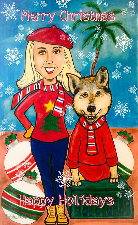 Holiday Love Drawing by Christine McCole