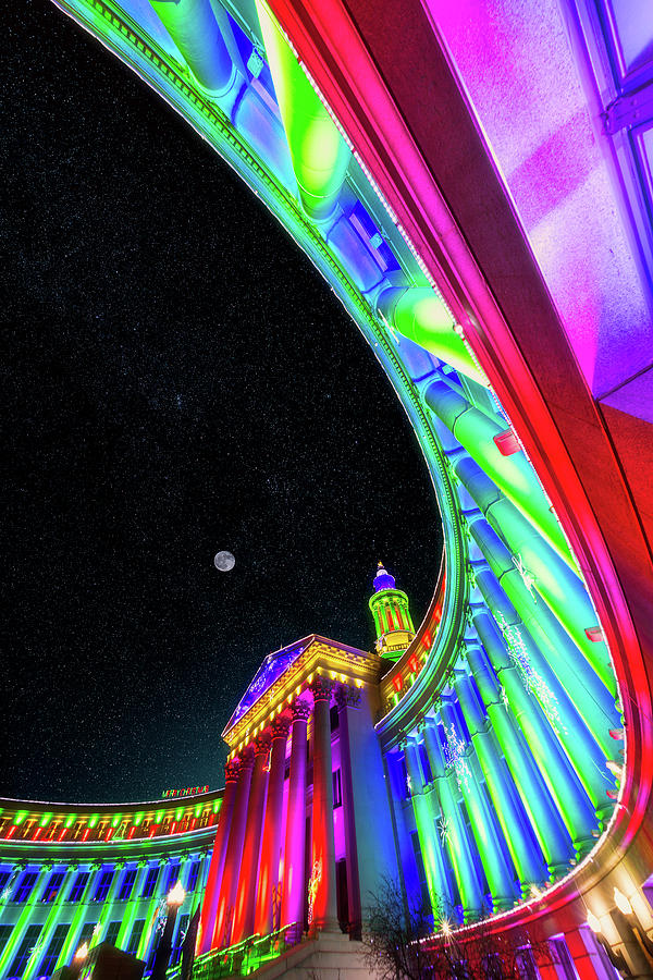 Denver Photograph - Holiday Nights at Denver Civic Center by Darren White
