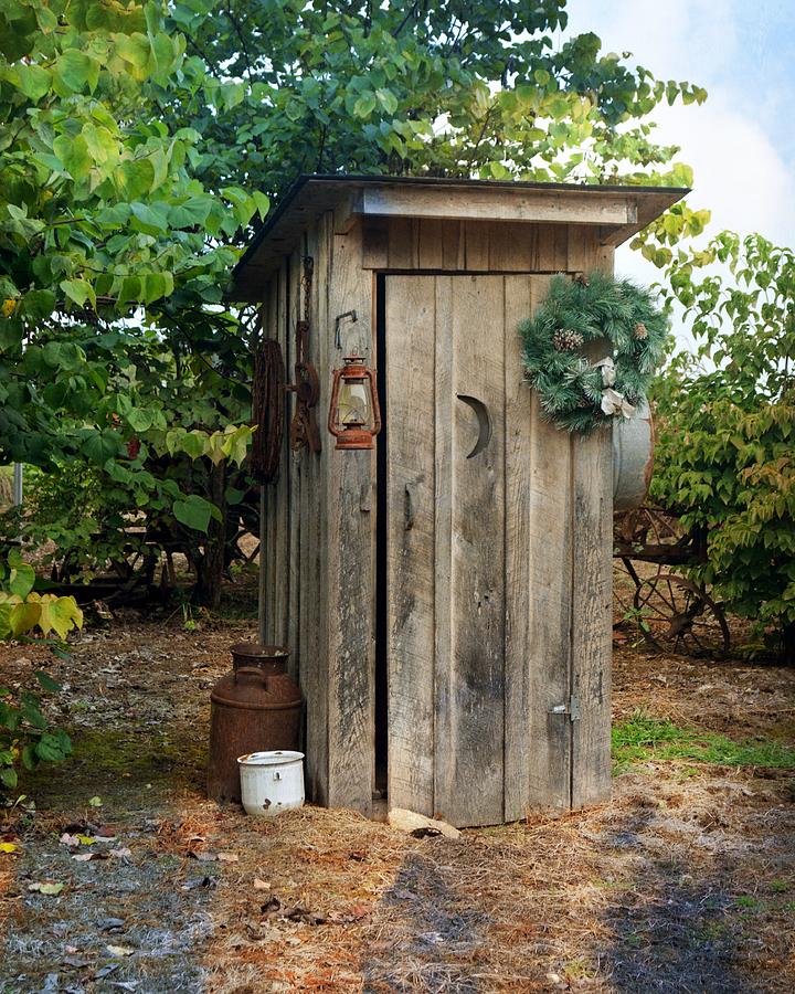 Holiday Outhouse Photograph by Marty Koch