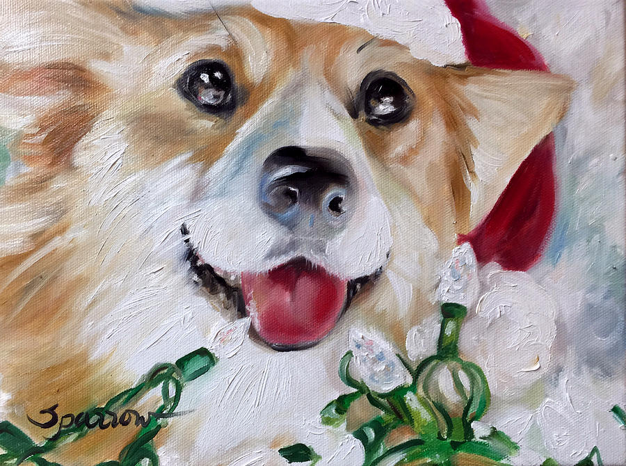 Christmas Painting - Holiday Season by Mary Sparrow