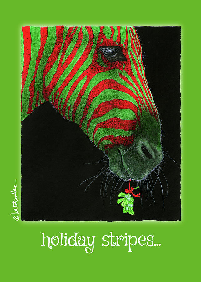 Holiday Stripes... Painting by Will Bullas