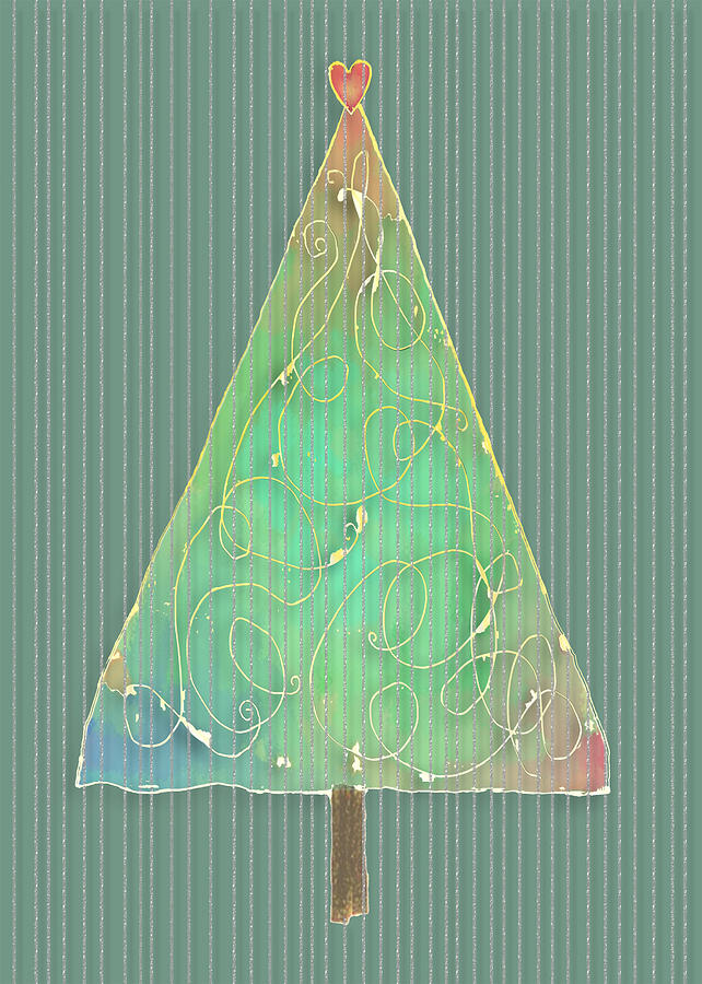 Holiday Digital Art - Holiday Tree by Arline Wagner